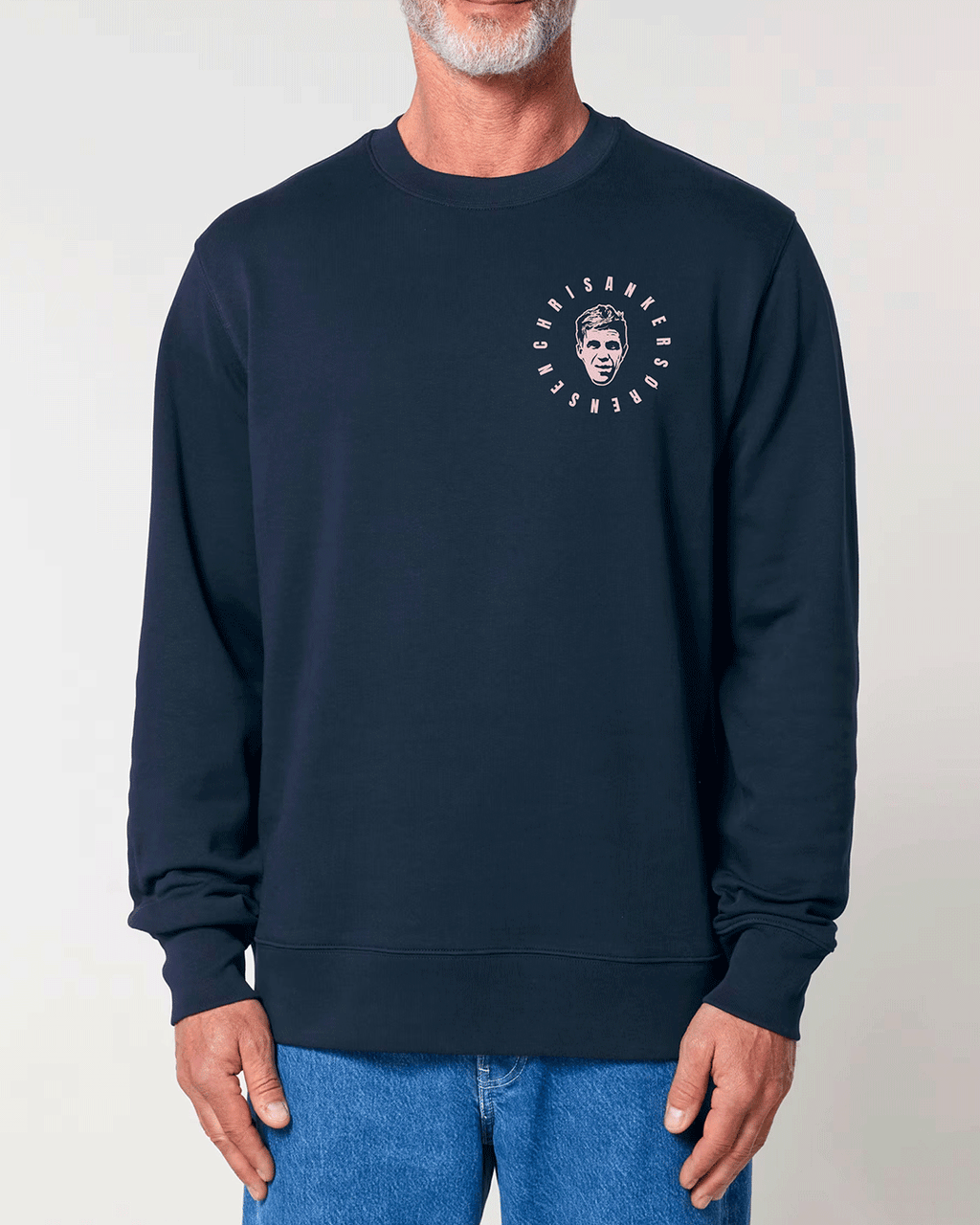 For Chris sweatshirt - navyblå